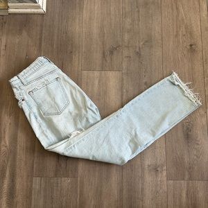 Abercrombie & Fitch Curve Love denim jeans the 90s straight ultra high rise 27